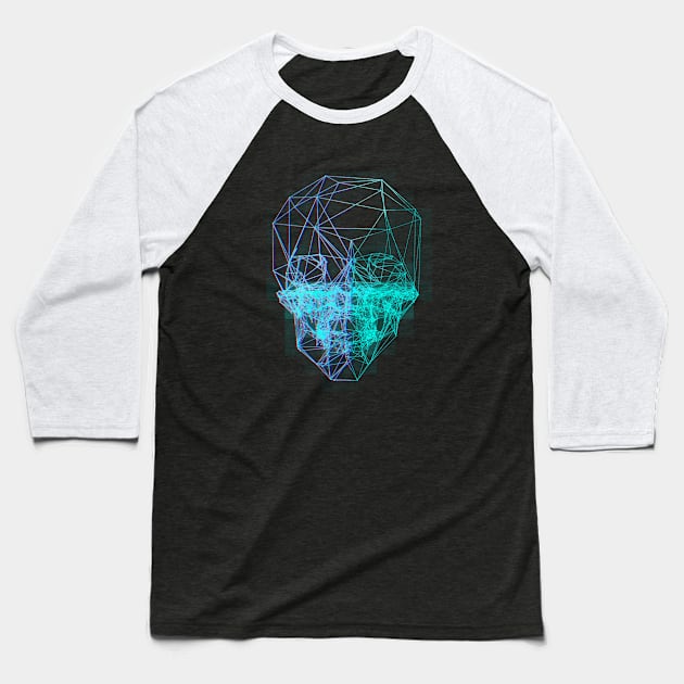 Light&Dark Skull Baseball T-Shirt by Beardedguy